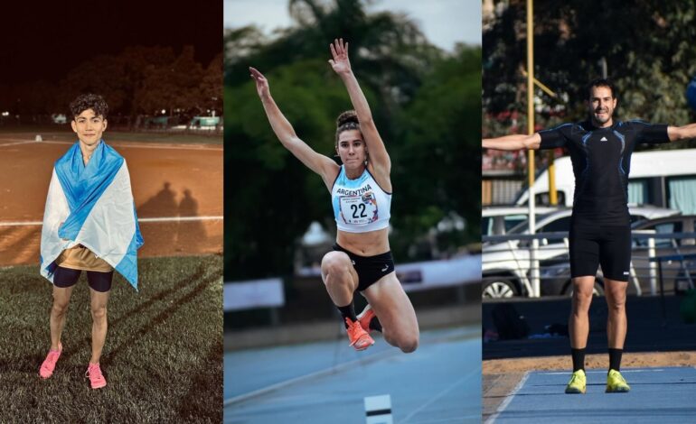 Tres atletas salteños representarán a Argentina en el Sudamericano de Mayores