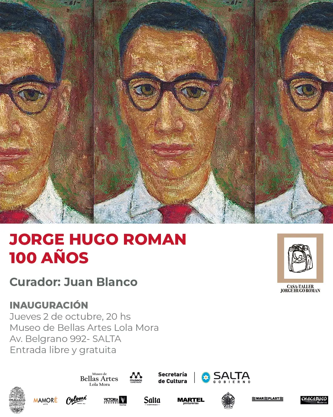 El Museo de Bellas Artes Lola Mora inaugura la muestra homenaje a Jorge Hugo Román