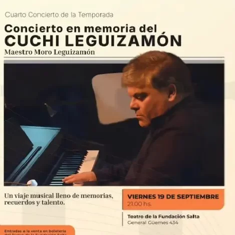 Un homenaje al Cuchi Leguizamón en la voz y el piano de su hijo Moro