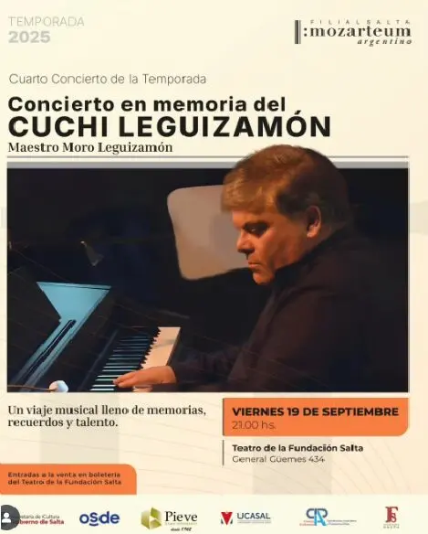 Un homenaje al Cuchi Leguizamón en la voz y el piano de su hijo Moro