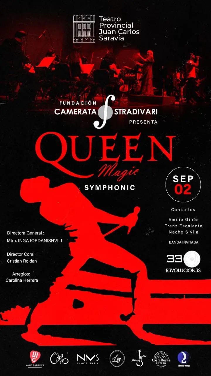 Queen Magic Symphonic: un tributo majestuoso llega al Teatro Provincial