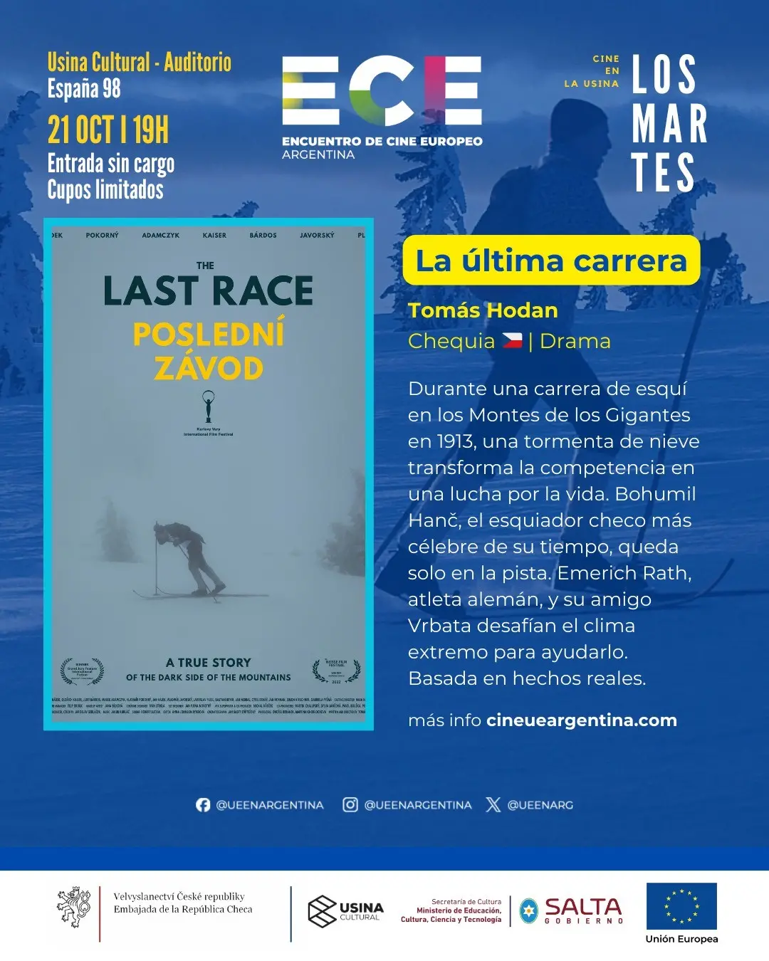 XXI Encuentro de Cine Europeo en la Usina: «La última carrera»