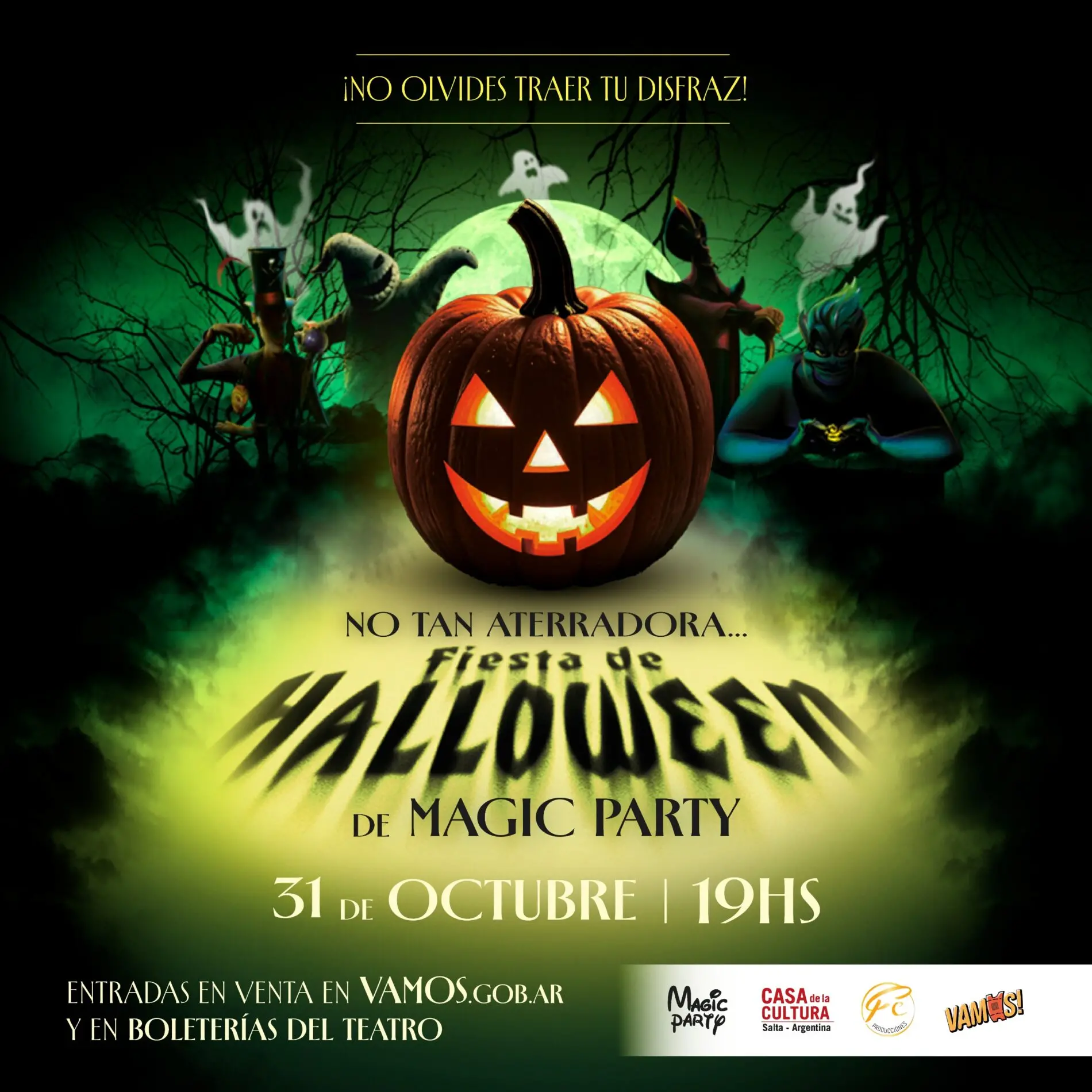 No tan aterradora FIESTA DE HALLOWEEN