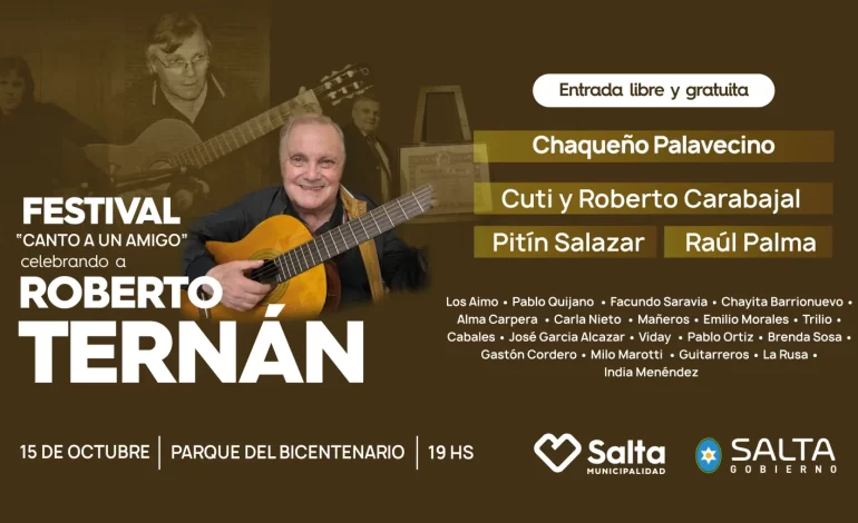 El festival homenaje a Roberto Ternán se traslada al Parque Bicentenario