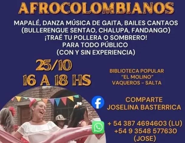 Vaqueros vibra con danzas, cantos y percusión afrocolombiana en El Molino