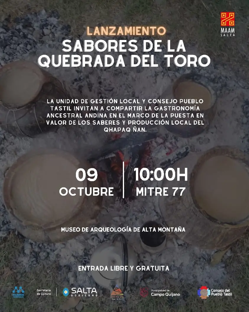 Sabores de la Quebrada del Toro: la cocina ancestral andina llega al MAAM