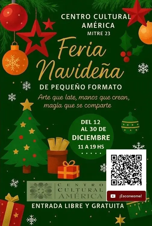 El Centro Cultural América invita a artistas salteños a participar de su feria navideña