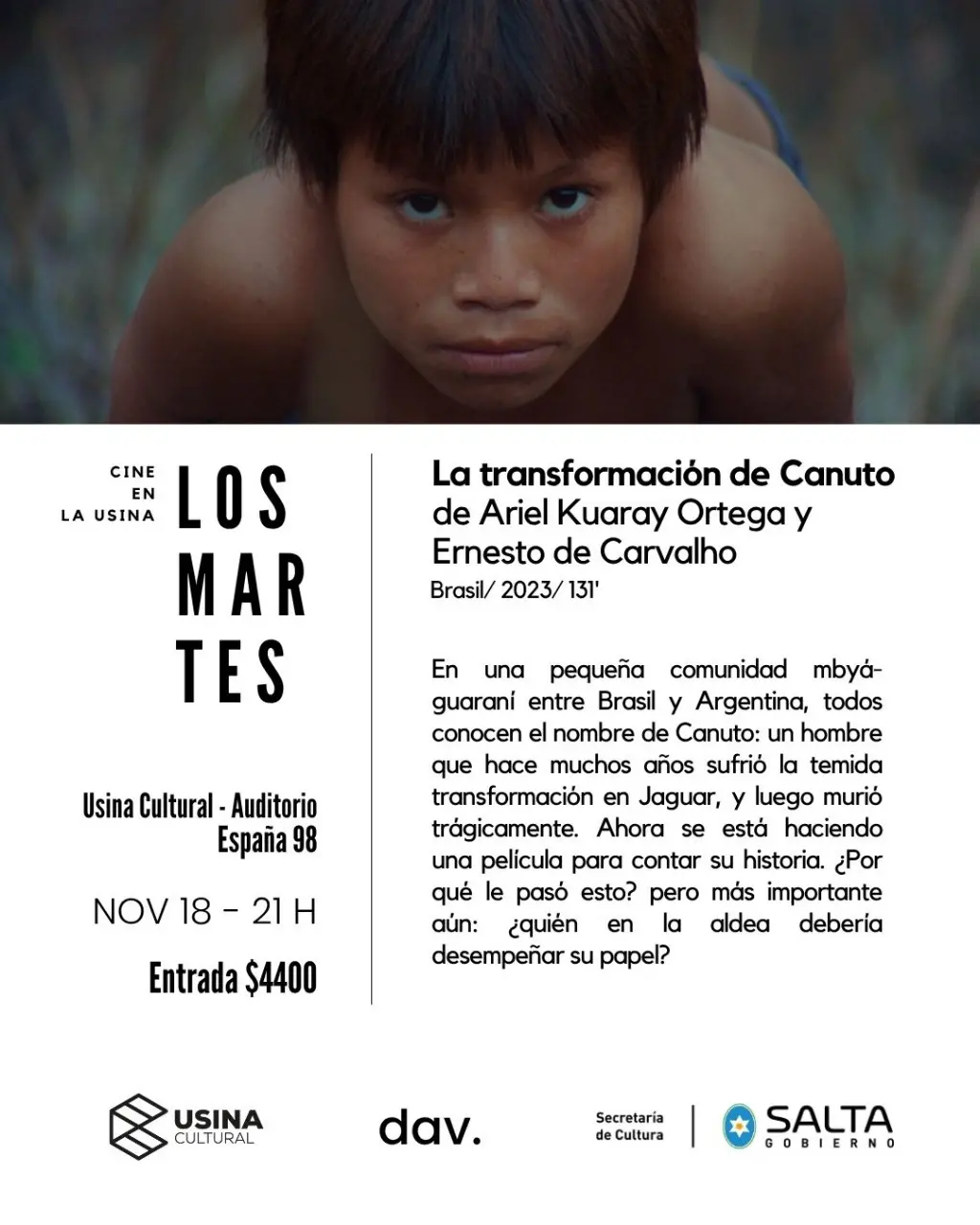 Los Martes: La programación continúa con un documental brasilero