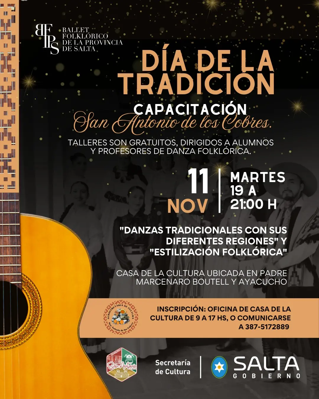 Capacitación abierta de danza folklórica para alumnos y profesores en San Antonio de los Cobres