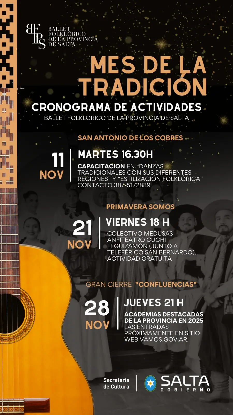 Danzas, inclusión y encuentro: noviembre con el Ballet Folklórico de la Provincia