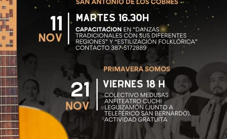 Danzas, inclusión y encuentro: noviembre con el Ballet Folklórico de la Provincia