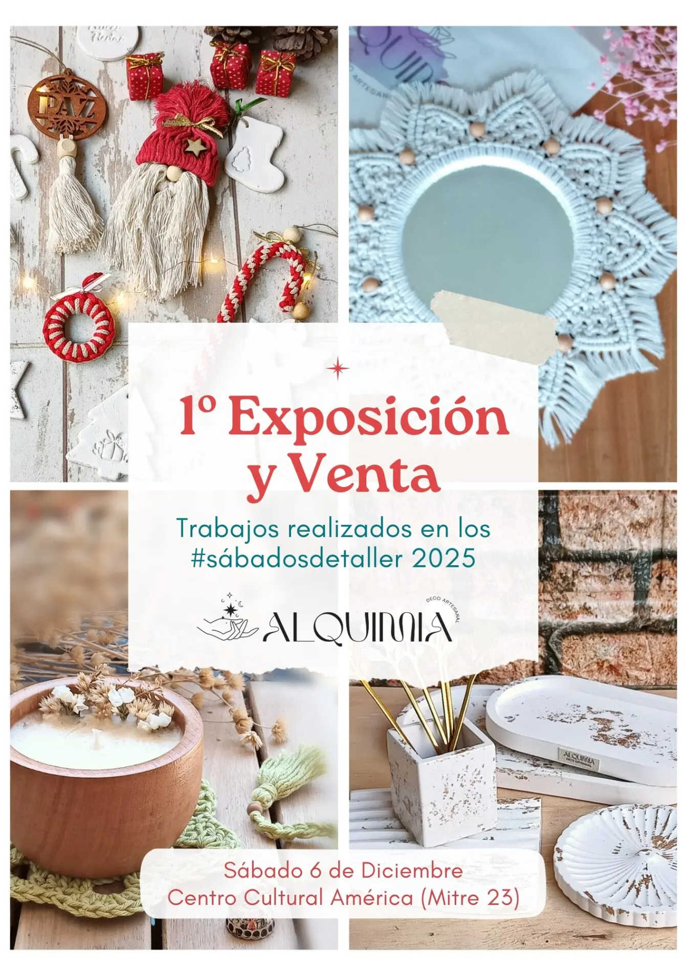 El Centro Cultural América abre sus puertas a la creatividad de Alquimia Decoartesanal