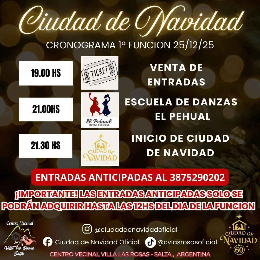 Ciudad de navidad: funciones confirmadas con espectaculos culturales