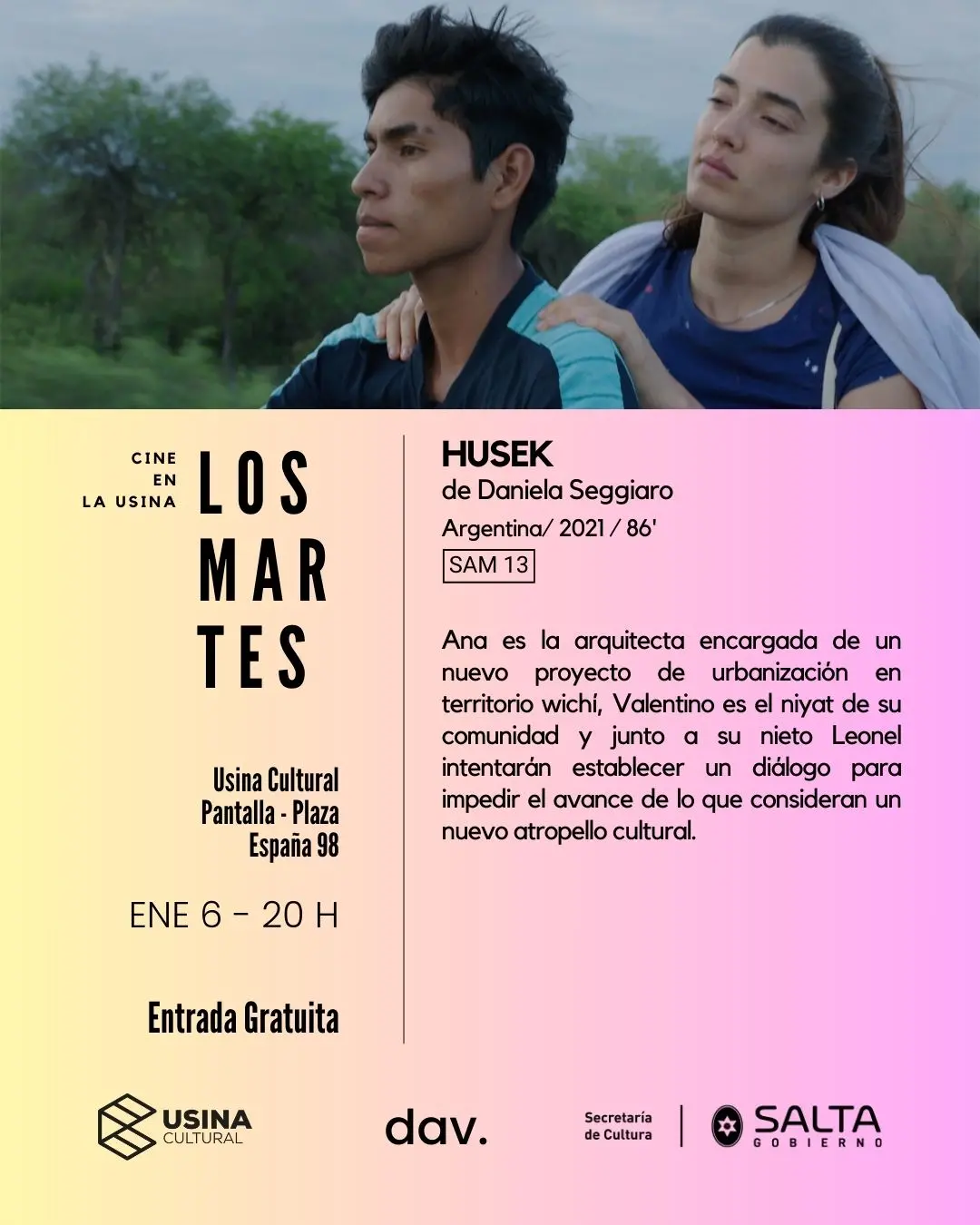 Comienza mañana «Los Martes» verano, con la película Husek