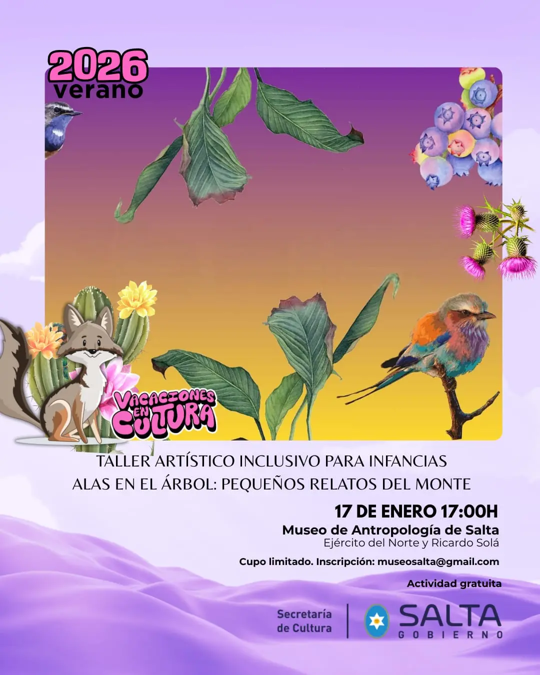 Vacaciones en Cultura: Arte, aves y conciencia ambiental en el Museo de Antropología de Salta