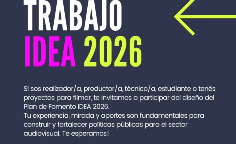 Audiovisuales convoca a la Mesa de Trabajo IDEA 2026