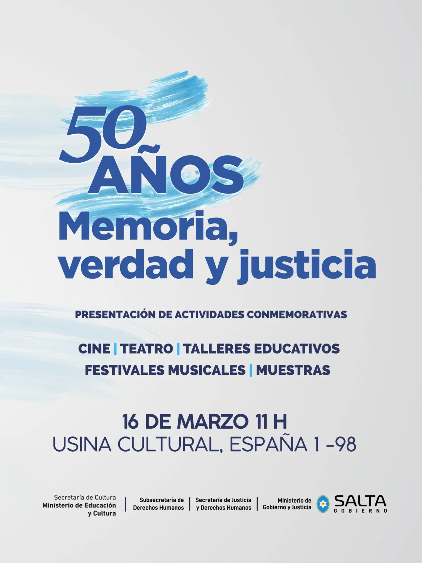 La Provincia conmemora los 50 años del golpe con múltiples actividades