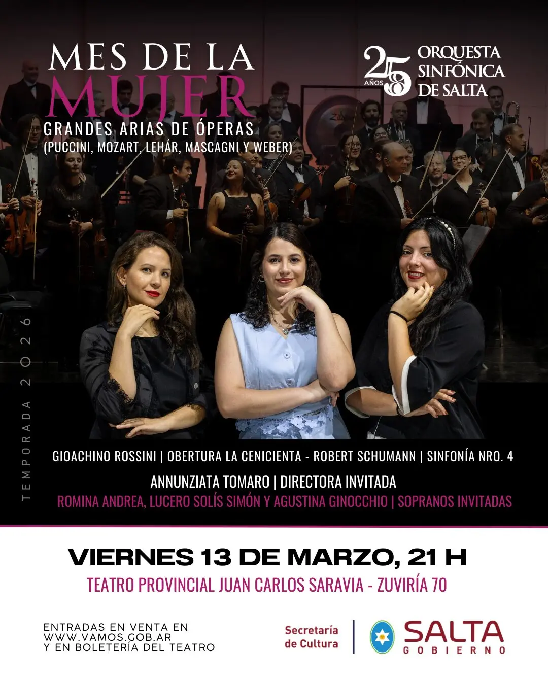 La Sinfónica conmemora el Mes de la Mujer