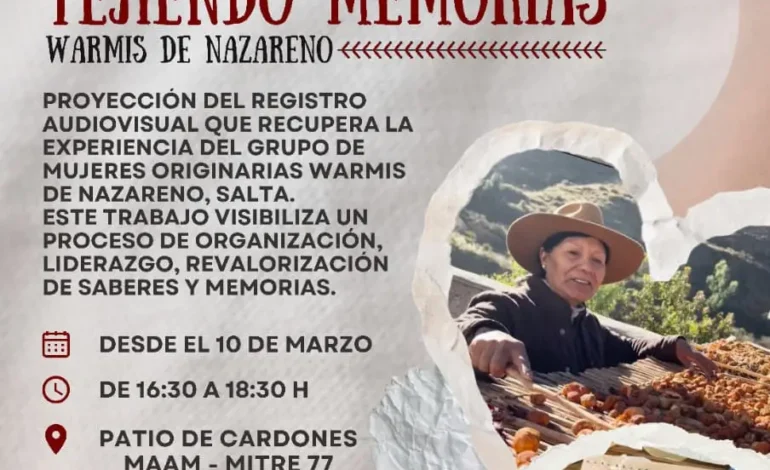 El MAAM proyecta “Hilando Saberes, Tejiendo Memorias. Warmis de Nazareno”