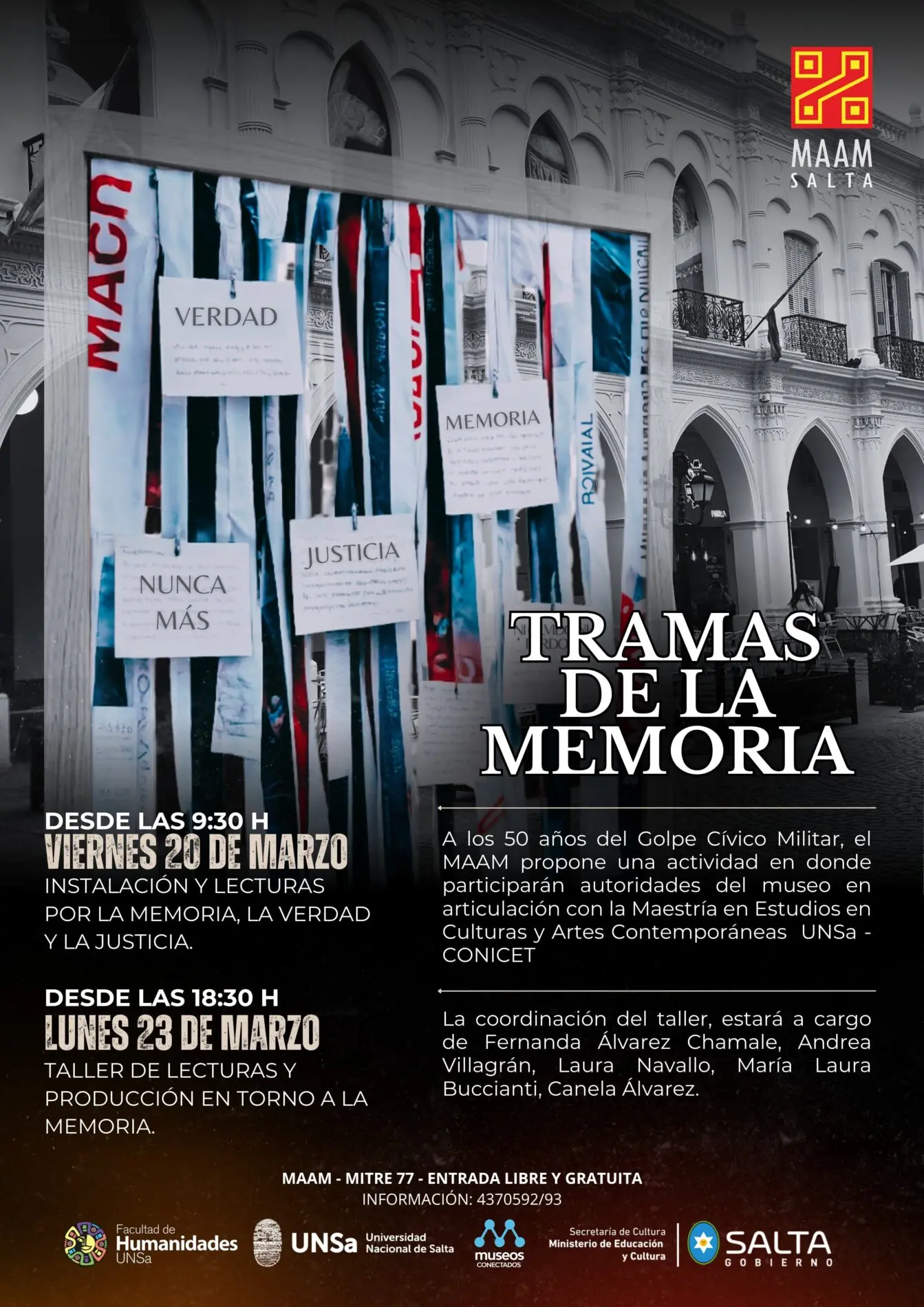 El MAAM conmemora el 50° aniversario del golpe de Estado con actividades abiertas al público