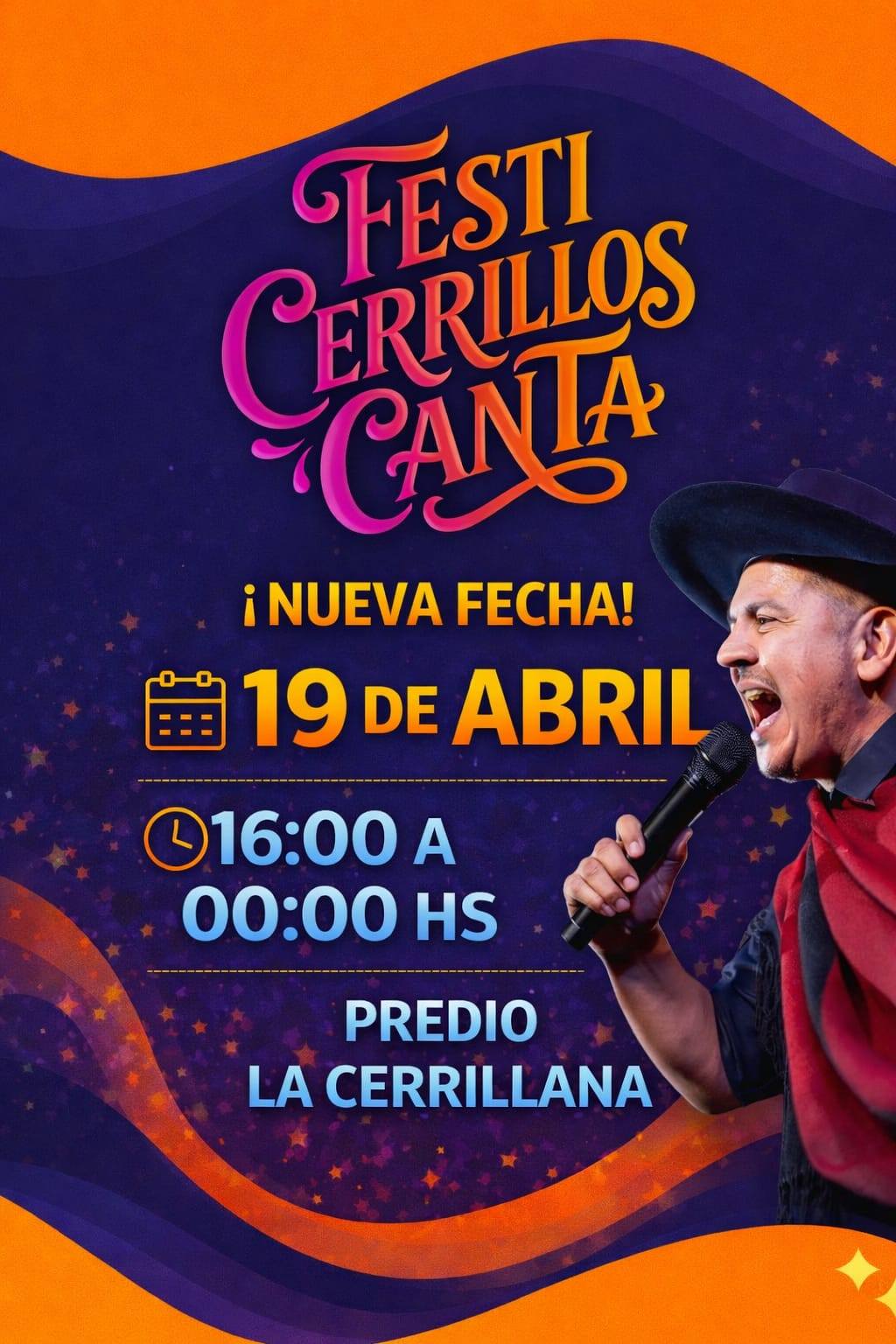 Festi Cerrillos Canta fue reprogramado para este domingo 19 de abril