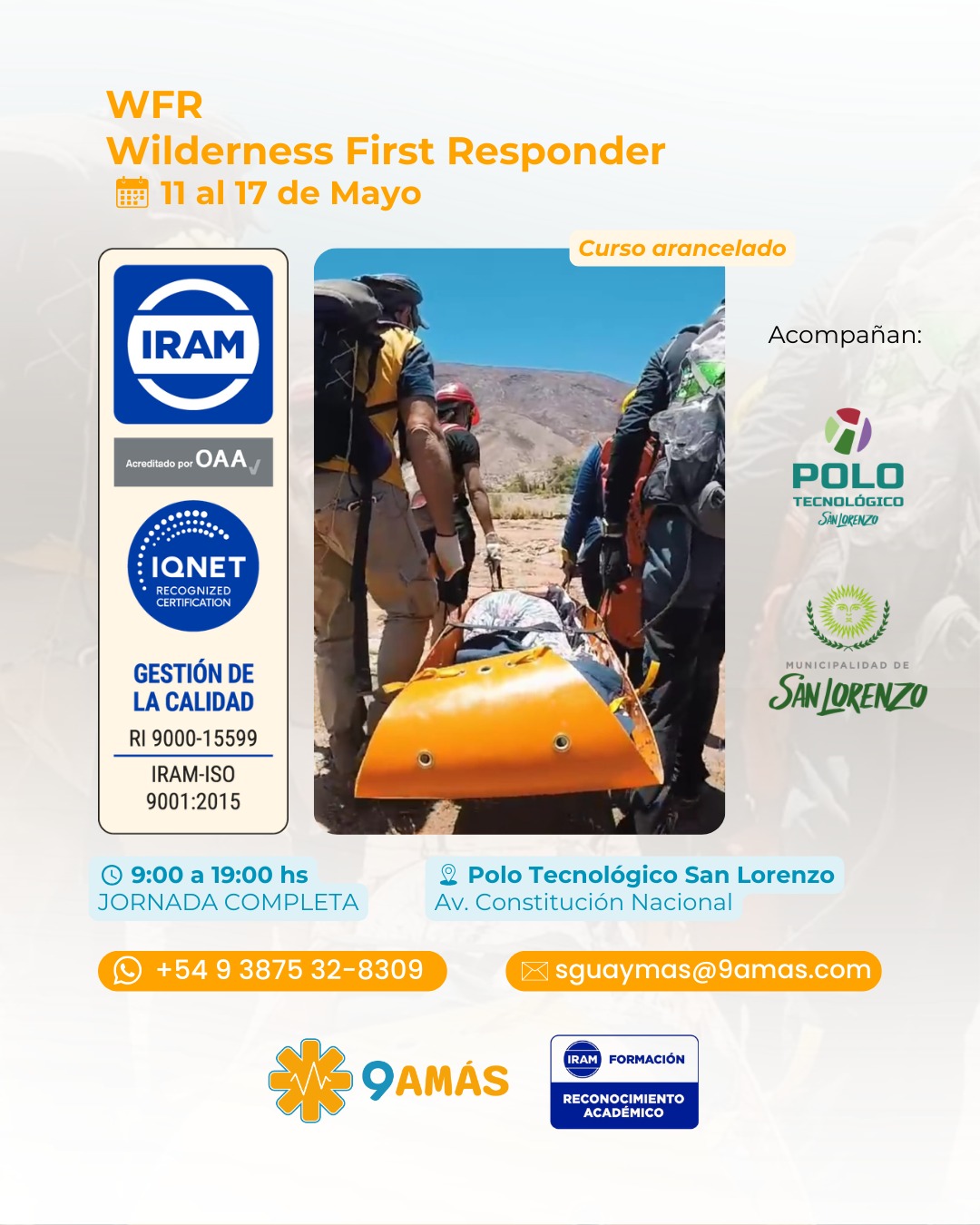 Capacitación intensiva orientada a la formación en atención de emergencias en entornos naturales 