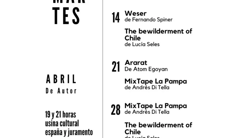 El ciclo de cine Los Martes presenta “Abril de autor”