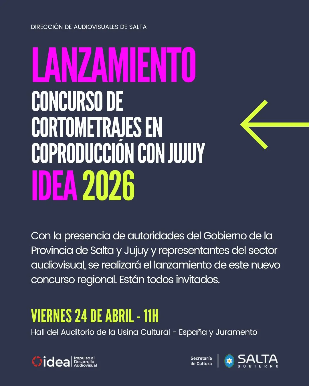 Lanzan por primera vez un Concurso de Cortometrajes en coproducción