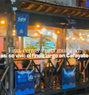 Cafayate se vivió a pleno durante Semana Santa