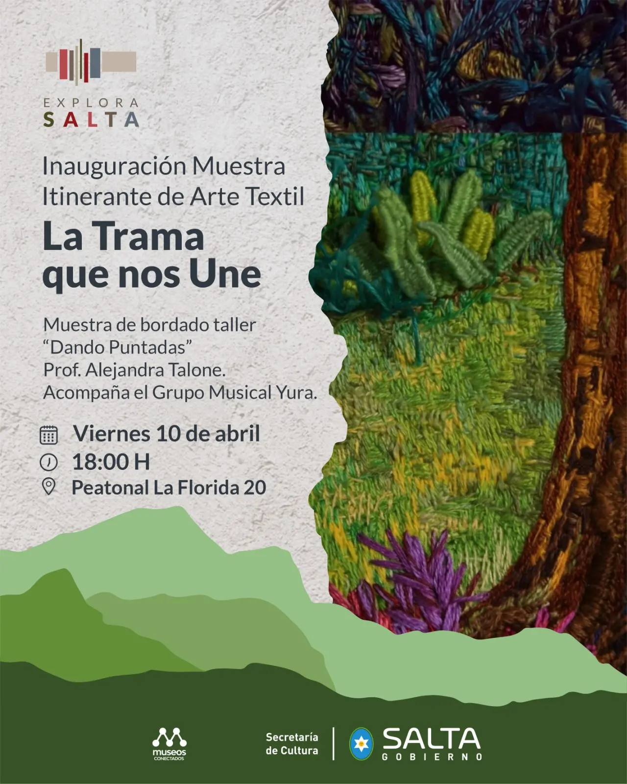 Explora Salta inaugura la muestra textil “La Trama que nos Une”