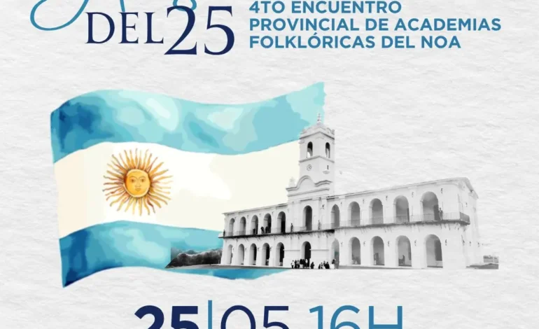 Academias folklóricas se reúnen en el Teatro Provincial para conmemorar la Revolución de Mayo