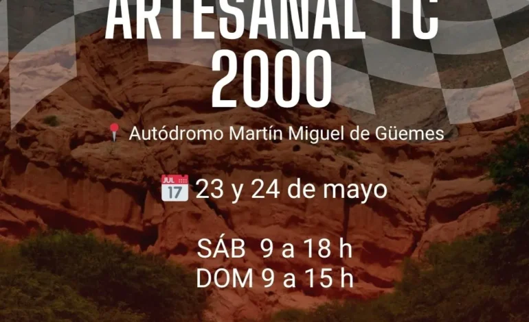 La Feria Artesanal TC 2000 reunió cultura, tradición y producción local en el autódromo salteño