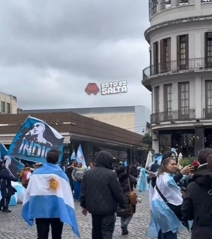 Salta volvió a teñirse de celeste y blanco tras una nueva victoria de la Selección Argentina