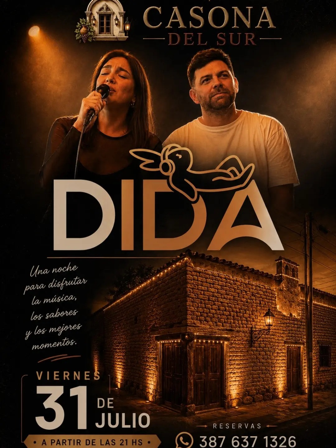 El Duo Dida se presenta en La Casona del Sur y podés llevarte dos entradas