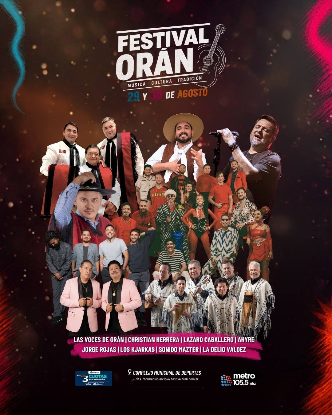 El Festi Orán 2026 reunirá a grandes artistas en el mes de agosto