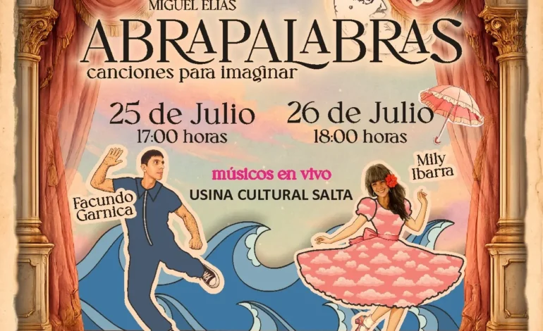 «Abrapalabras – Canciones para imaginar» llega a la Usina Cultural con un viaje de música, poesía y juego