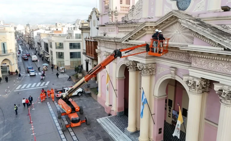 Renuevan el sistema de iluminación de la Catedral Basílica