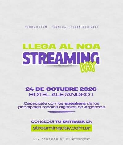 Streaming Day en Salta: llega la primera gran cumbre de medios digitales