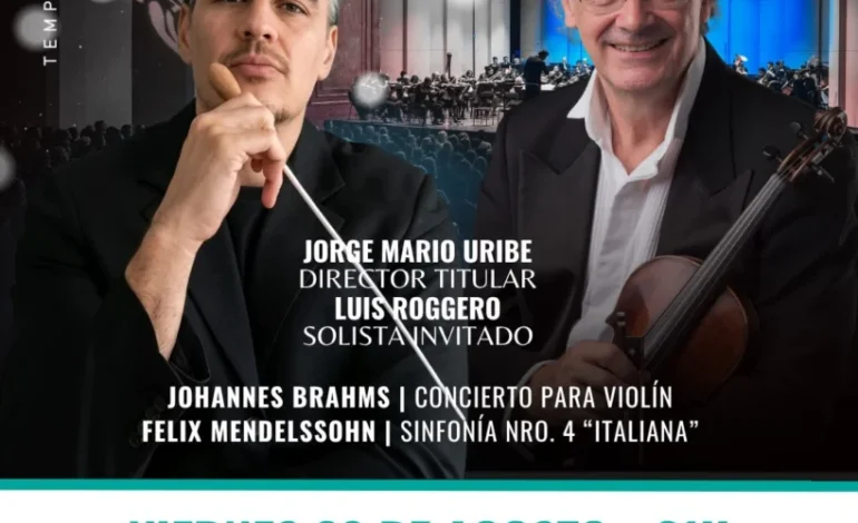 El maestro Jorge Mario Uribe vuelve a dirigir a la Orquesta Sinfónica de Salta en el Teatro Provincial