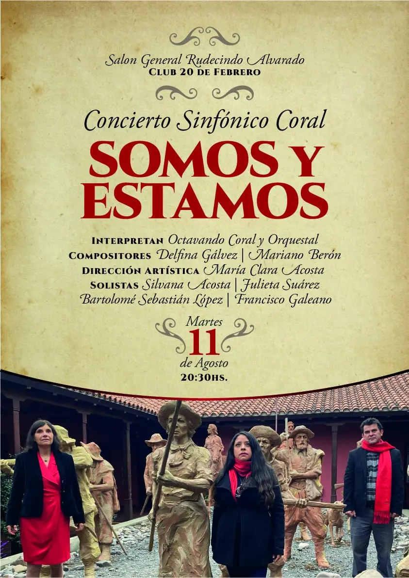 “Somos y Estamos”: un concierto sinfónico coral reunirá a más de 70 músicos y coreutas
